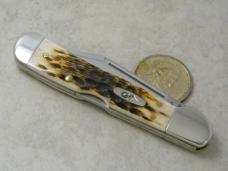 Case XX USA 1 Dot (2019) Amber Bone 61749L SS Mini Copperlock Knife 
