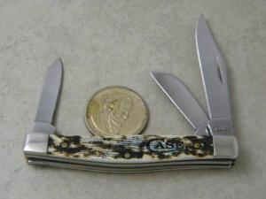 Case XX USA 2019 Toasted Color Wash Bone 6344 Medium Stockman Knife 