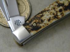 Case XX USA 2019 Toasted Color Wash Bone 6344 Medium Stockman Knife 