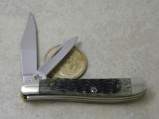 Case XX USA 8 Dot (2002) Black Bone 6220 Peanut Knife 