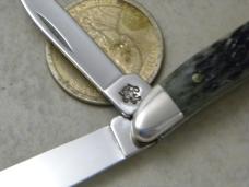 Case XX USA 8 Dot (2002) Black Bone 6220 Peanut Knife 