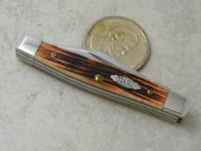 Case XX USA 4 Dot (2006) Autumn Barn Board Bone 6333 Mini Stockman Knife