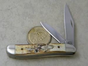 Case XX USA 7 Dot (2003) 6.5220 SS Bone Stag Peanut Knife