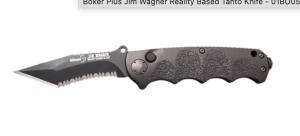 New Boker Plus Jim Wagner Reality Based Automatic Tanto Knife - 01BO054