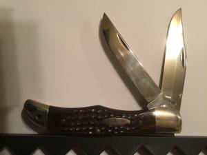 CASE 5 1/2” Double Hunter #6265SAB 7 Dots Drilled Bolster