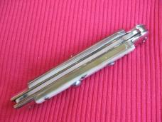 Italian MEDICI White Horn Swing Guard STILETTO Switchblade Knife - New Old Stock!