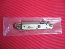 Italian MEDICI White Horn Swing Guard STILETTO Switchblade Knife - New Old Stock!