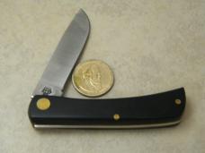 Case XX USA 5 Dot 2137 SS Black Sodbuster Jr Knife 