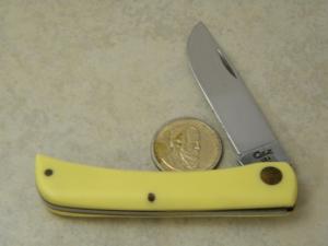 Case XX USA 3 Dot 3137 CV Yellow Sodbuster Knife 