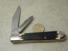 Queen Number 28 Imitation Winterbottom Bone Large English Jack Knife c. 1960's