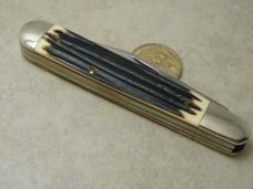 Queen Number 28 Imitation Winterbottom Bone Large English Jack Knife c. 1960's