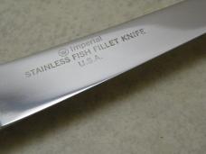 Imperial (Frontier) USA 442F Fixed Blade Fish Fillet Knife w/Leather Sheath