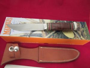 Marbles  Expert Leather Handle Stag Pommel  Original Blade from Old Marbles Factory