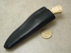 Parker Cut Co Japan Bone Push Dagger Lockback Knife w/Sheath