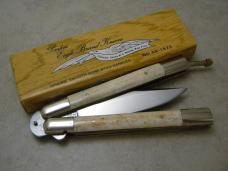 Parker Eagle Brand Japan No. 1573 Bone "Gypsy" Butterfly/Wrist Flicker Knife in Box
