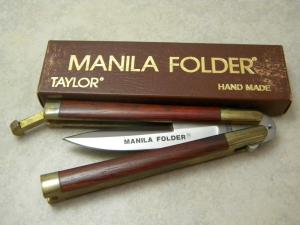 Taylor Seto G-973B Rosewood Manila Folder Butterfly Knife