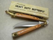 Frost Cutlery Japan Golden Frostwood Heavy Duty Butterfly Knife