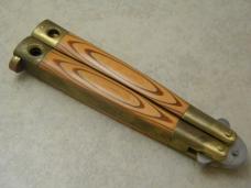 Frost Cutlery Japan Golden Frostwood Heavy Duty Butterfly Knife