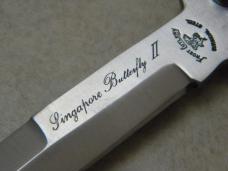 Frost Cutlery Japan No. 17-084 Diecast Metal Singapore II Butterfly Knife