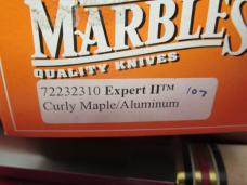 Marbles Expert 11 Curly Maple Handle / Aluminum Pommel