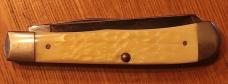 CASE XX USA 3 DOT 1997 WHITE JIGGED BONE LARGE TRAPPER POCKETKNIFE 6254 SS