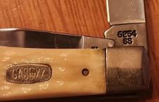 CASE XX USA 3 DOT 1997 WHITE JIGGED BONE LARGE TRAPPER POCKETKNIFE 6254 SS