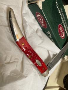 Case Damascus medium toothpick 610094 red NIB