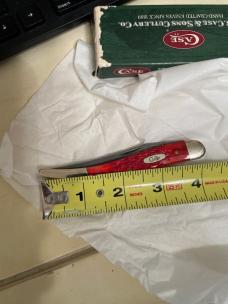Case Damascus medium toothpick 610094 red NIB