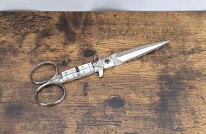 VTG *RARE* DIOGENES 'SOUVENIR OF HABANA' PROSTITUTE'S DAGGER STILETTO KNIFE / SCISSORS 