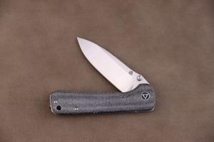 QSP Hawk Liner Lock Pocket Knife 14C28N Blade with Micarta Handle