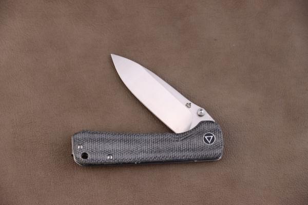 QSP Hawk Liner Lock Pocket Knife 14C28N Blade with Micarta Handle QSP Hawk Liner Lock Pocket Knife 14C28N Blade with Micarta Handle