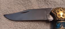 David (Dave) Yellowhorse Buck Model 112 Knife, Confederate Flag Limited edition SN 0539