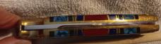 David (Dave) Yellowhorse Buck Model 112 Knife, Confederate Flag Limited edition SN 0539