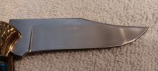 David (Dave) Yellowhorse Buck Model 112 Knife, Confederate Flag Limited edition SN 0539