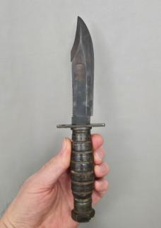 USAF VIETNAM VET ISSUED 1-1969 ONTARIO NY 499 Air Force Survival Knife w/Original Leather Sheath