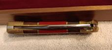 David (Dave) Yellowhorse Buck Model 112 Knife, Flag Knife with 2 eagles Limited edition SN 1048