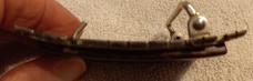 Dave (David) Yellowhorse Sterling Belt buckle with Ironwood, turquoise and mother of pearl inlay.