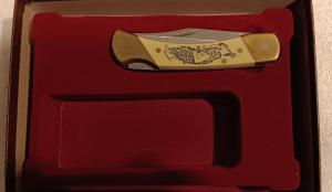 Schrade + USA BC. The Bear Cult Limited Edition knife w/ different sheath.  SN 1836 of 10,000
