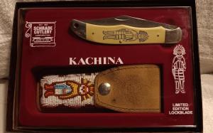 Schrade + USA KD Kachina Limited Edition knife w/ sheath. SN 08125 of 10,000