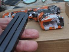 Plastic Toy Replica Colt 1911 3D Multi Color Full Size Loads And Ejects Very Well Made In China!