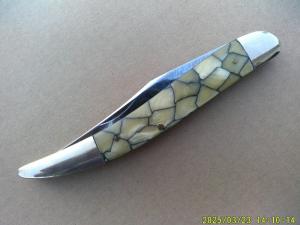 Vintage Imperial Toothpick Solid Bolsters Great Celluloid Handle 5quot
