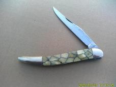 Vintage Imperial Toothpick Solid Bolsters Great Celluloid Handle 5"