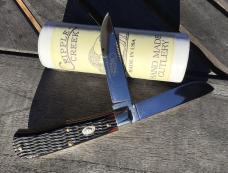 Great Eastern Cutlery 2009 73 Cripple Creek Scout Trapper Hemlock Jig Bone