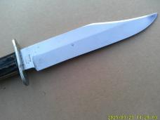 Jonathan Crookes  Bowie style Fixed blade Sheffield England Heart & Pistol