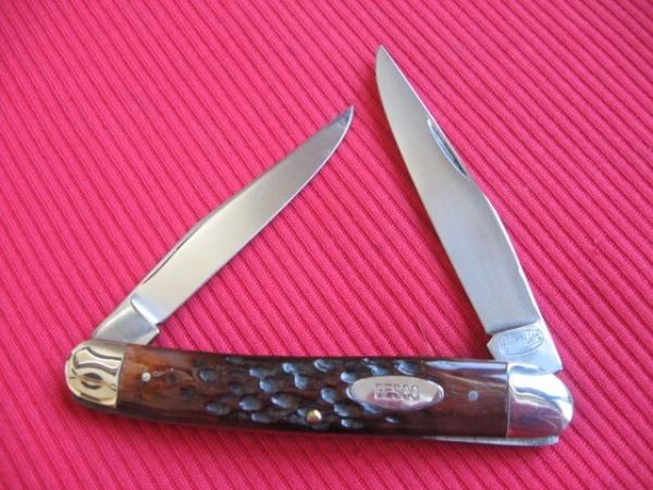 Vintage Italian Pick bone Knife GESCO Two Blade "Premier K5 ITALY" Pick Bone - New Old Stock!