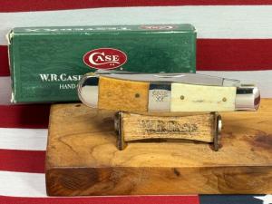 CASE XX USA 2003 TRAPPER EX254 SS GIRAFFEE BONE HANDLES 1 OF 200