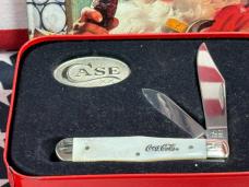 CASE XX USA 2001 SMALL COKE BOTTLE 8225 1/2 SS PEARL HANDLE COCA COLA CHRISTMAS 1 OF 500 #402
