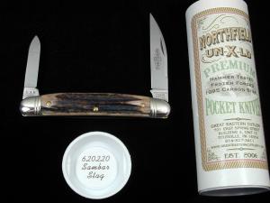 Great Eastern Cutlery Northfield Sambar Stag Pocket Congress Knife 620220 Wharncliffe 1 of 679