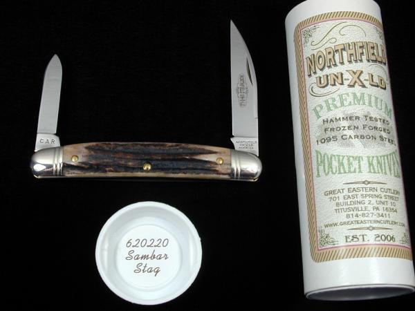 Great Eastern Cutlery Northfield Sambar Stag Pocket Congress Knife 620220 Wharncliffe 1 of 679 Great Eastern Cutlery Northfield Sambar Stag Pocket Congress Knife 620220 Wharncliffe 1 of 679