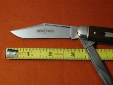 Great Eastern Cutlery GEC Brown Burlap Micarta Jumbo Stockpen Jack Knife NIT 541225 Made In USA